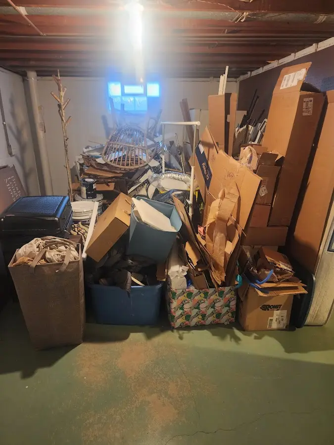 Roll-off dumpster container at job site for Roll Off Dumpster Rental in Raisin